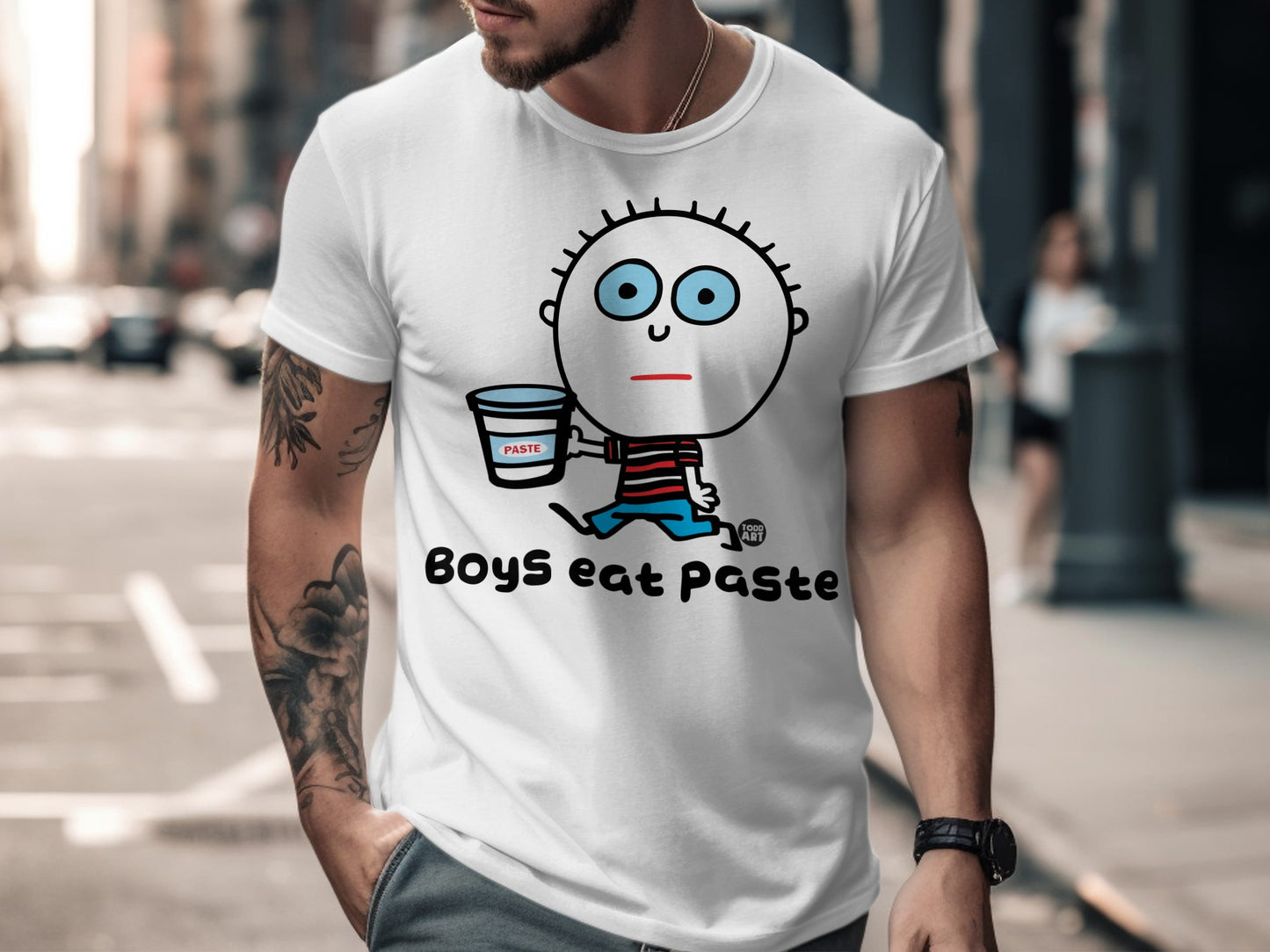 Unique Boys Eat Paste Graphic T-shirt Product