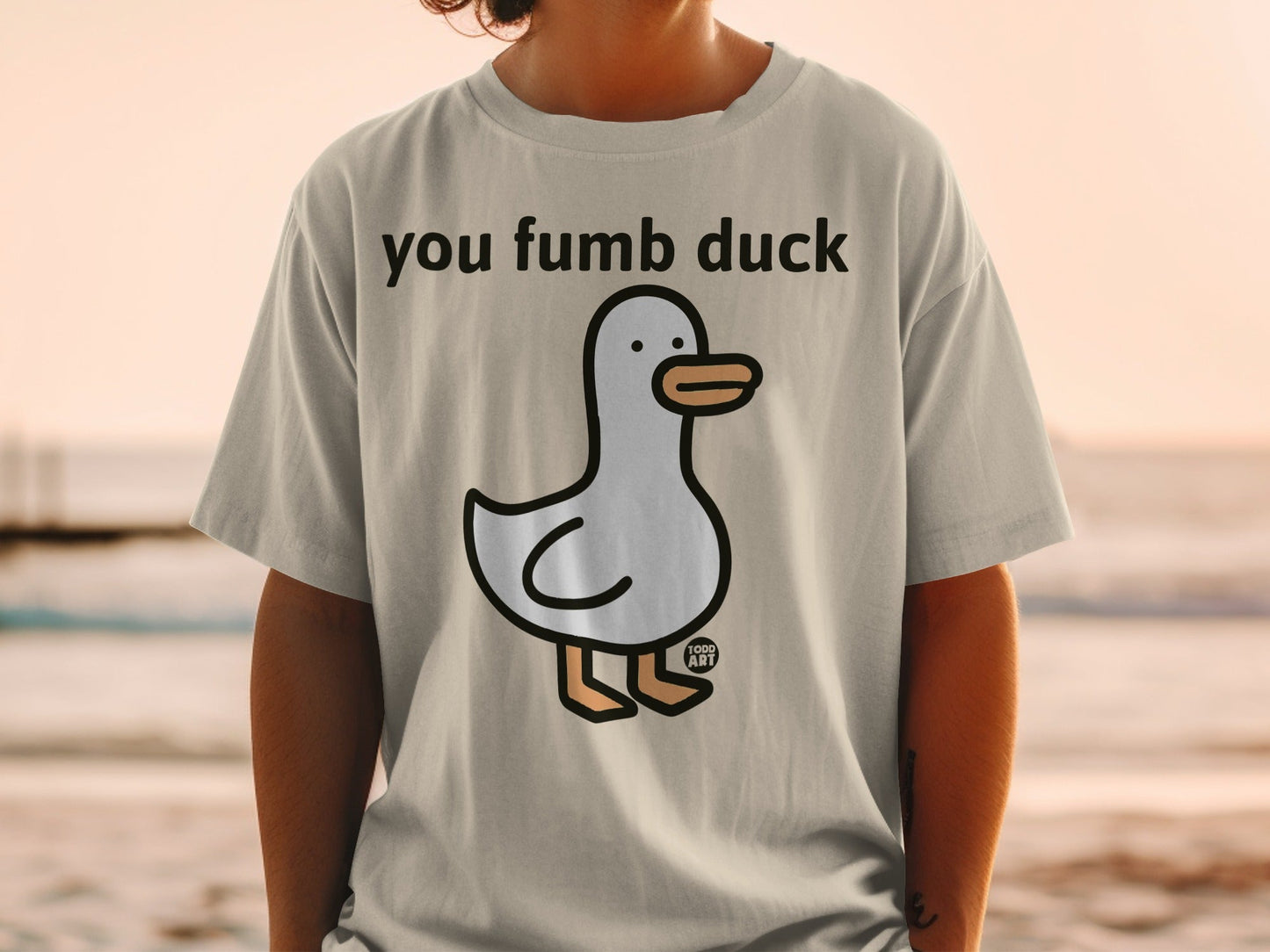 You Fumb Duck Funny Graphic T-Shirt Duck Design