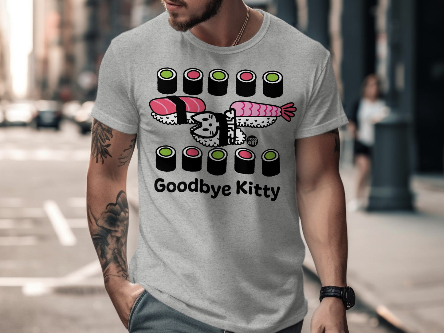 Goodbye Kitty Sushi Graphic Tee