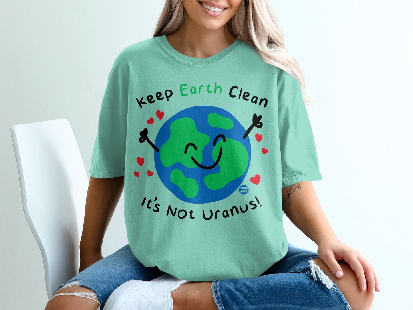 Keep Earth Clean It's Not Uranus Graphic T-Shirt