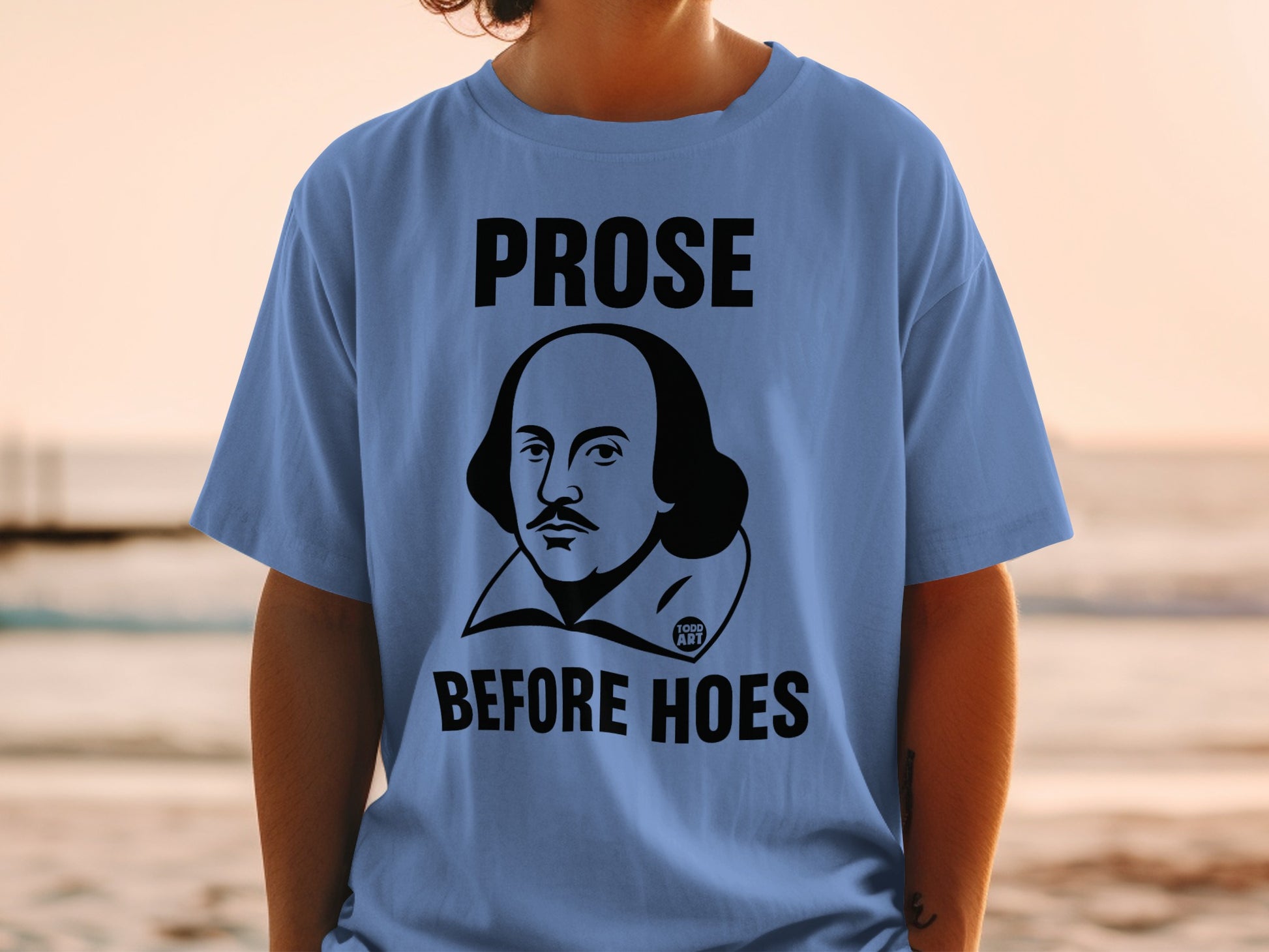 Blue Shakespeare Prose Before Hoes Shirt product type
