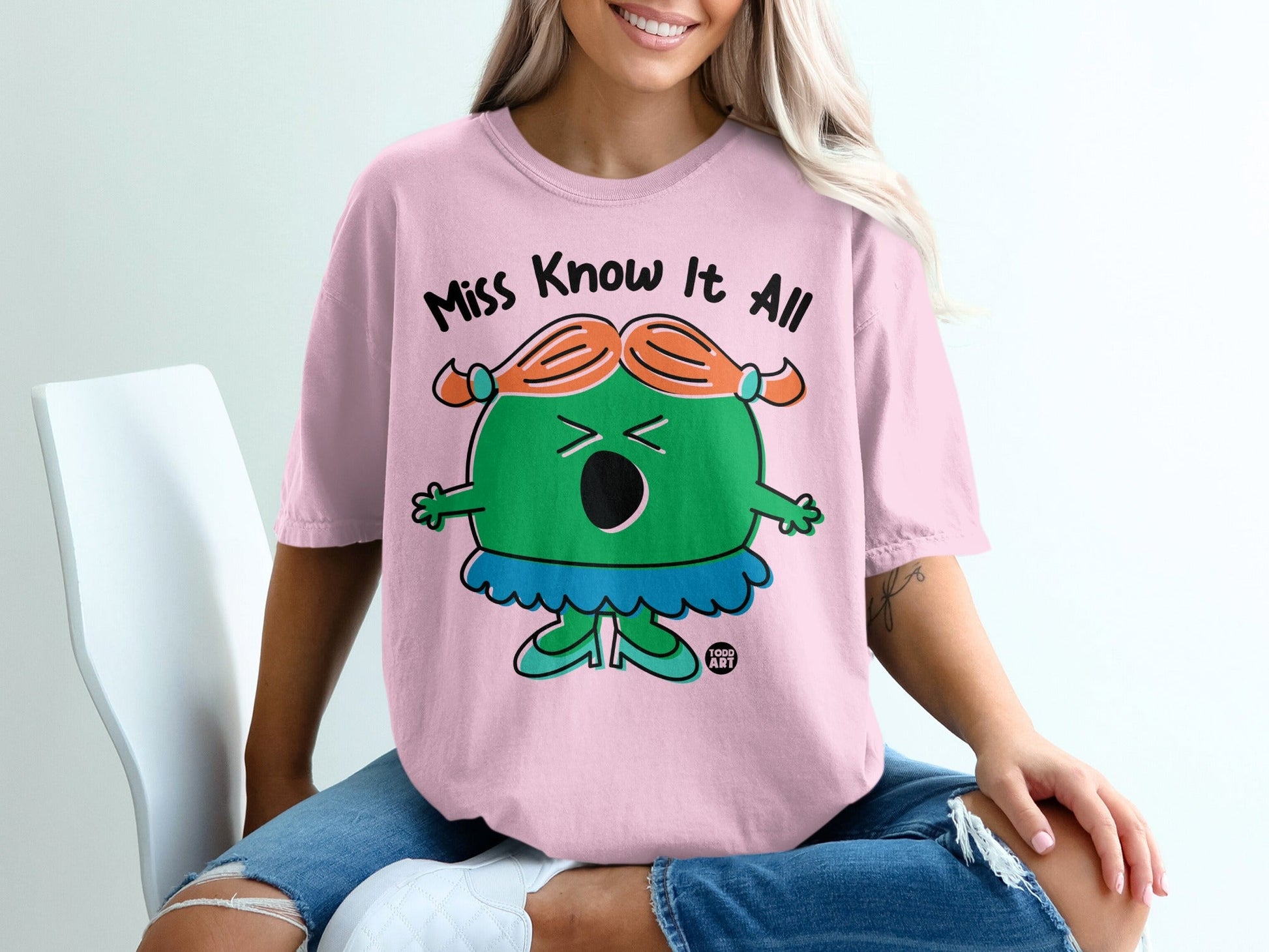 Miss Know It All Graphic Printed T-Shirt