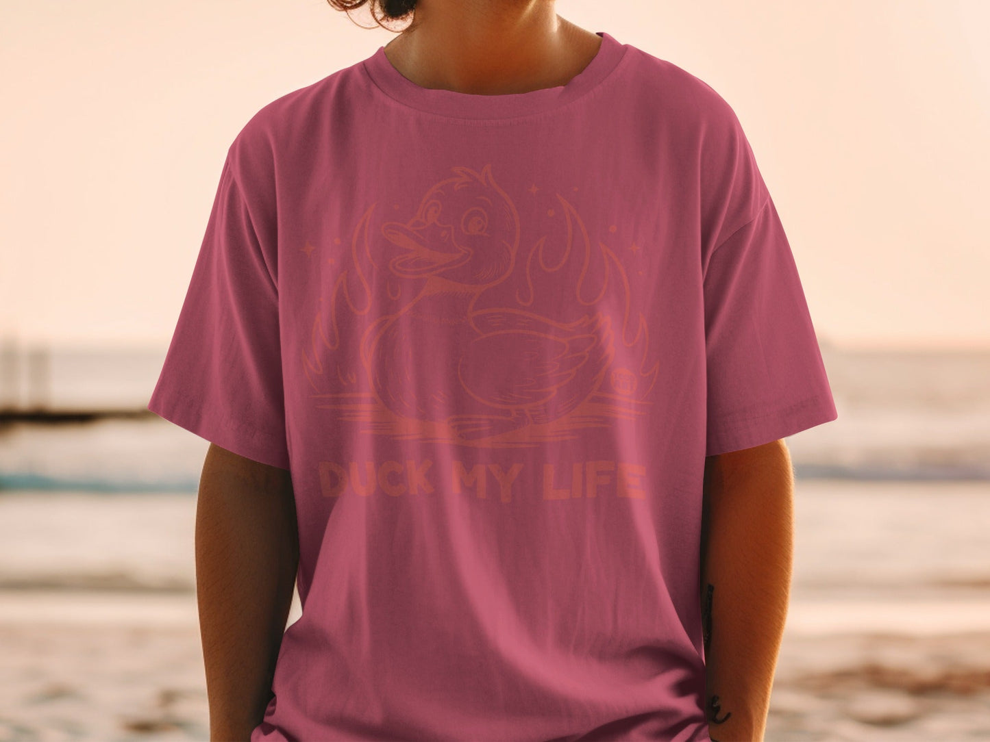 Duck My Life Graphic Tee with Fun Illustrated Design