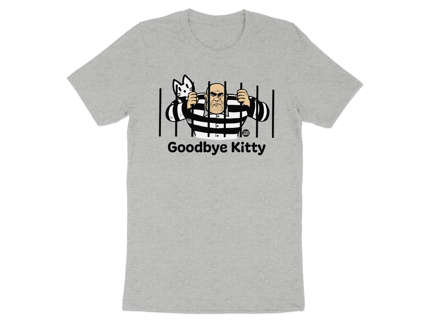 Cartoon Prisoner Holding Cat Goodbye Kitty Shirt
