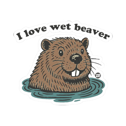 Beaver in waterTodd Art Sticker