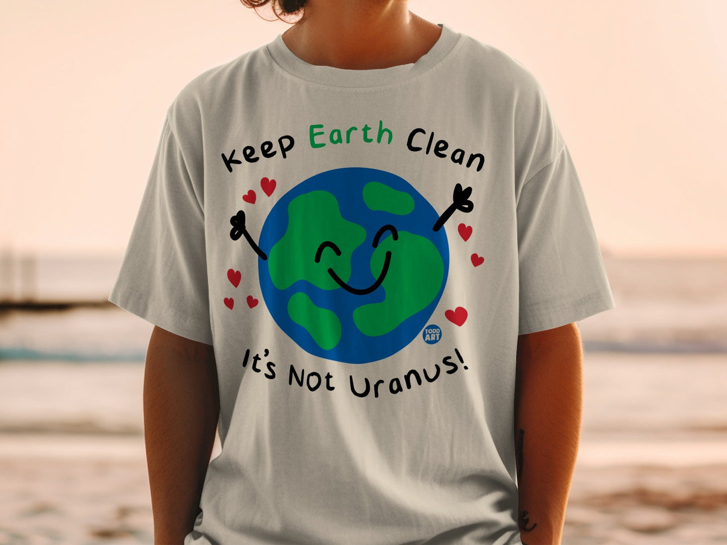 Keep Earth Clean It's Not Uranus Graphic T-shirt
