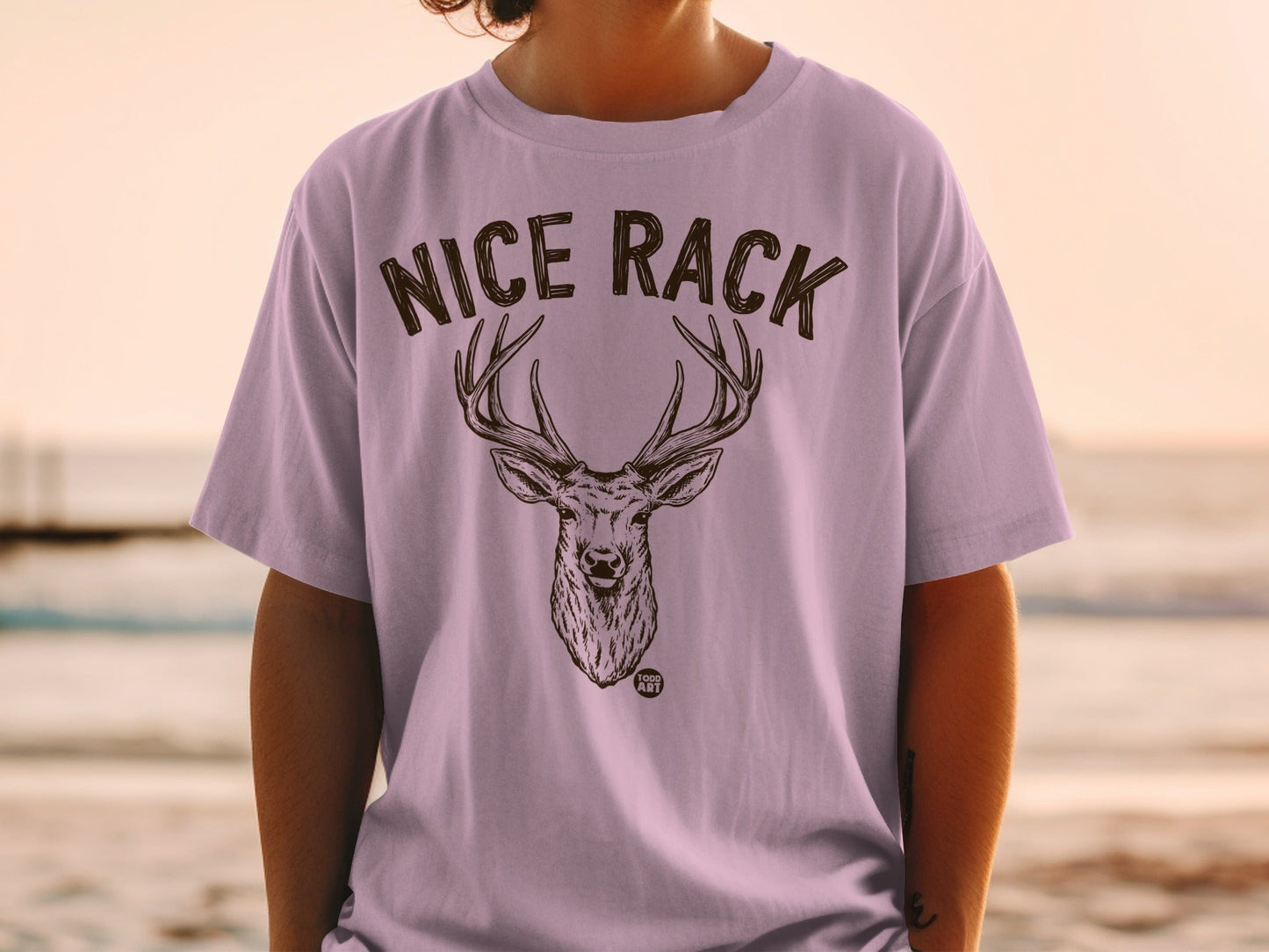 Nice Rack Deer Graphic Tee Perfect Funny Shirt
