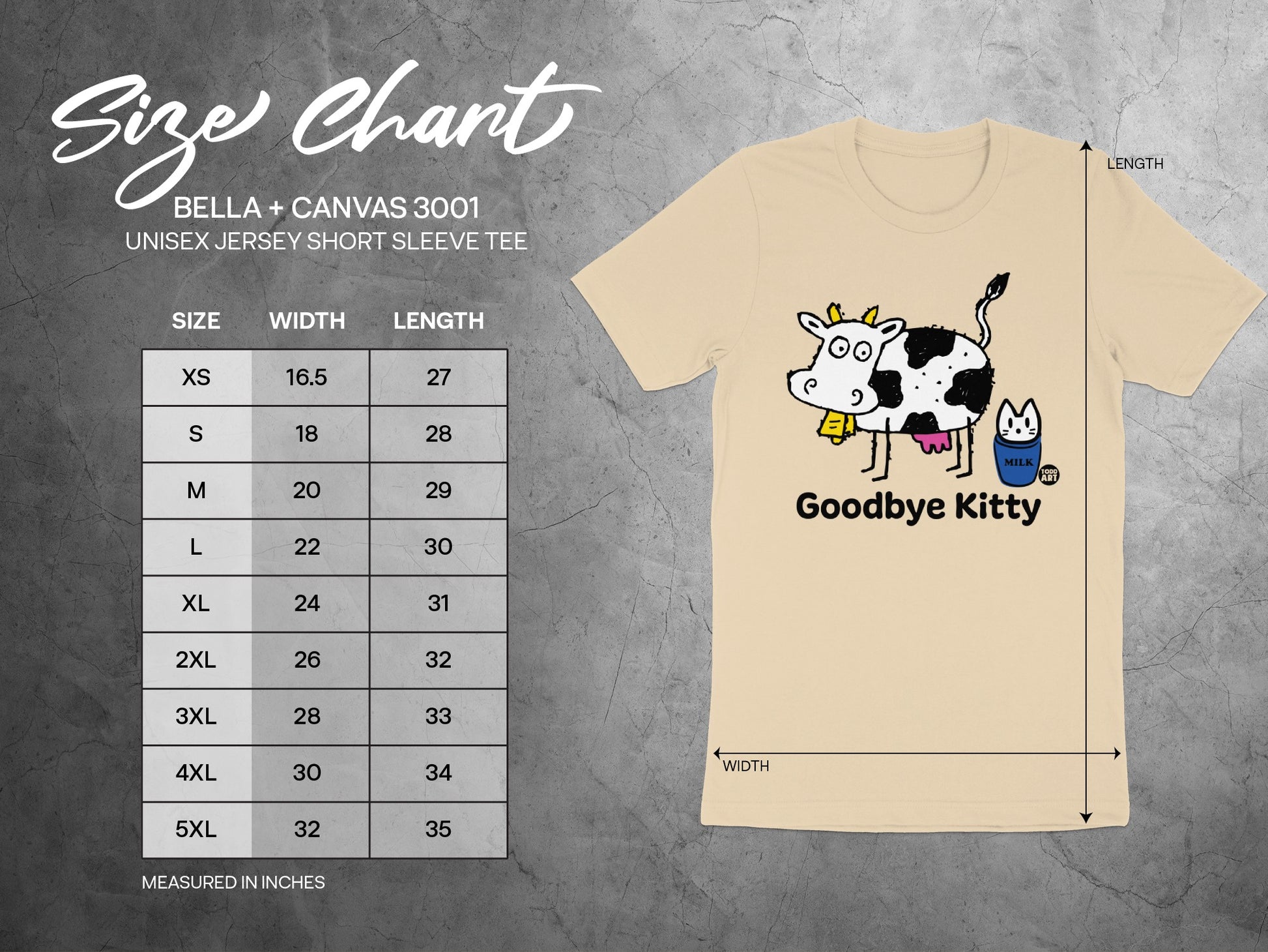 Goodbye Kitty Graphic Unisex Jersey Short Sleeve Tee