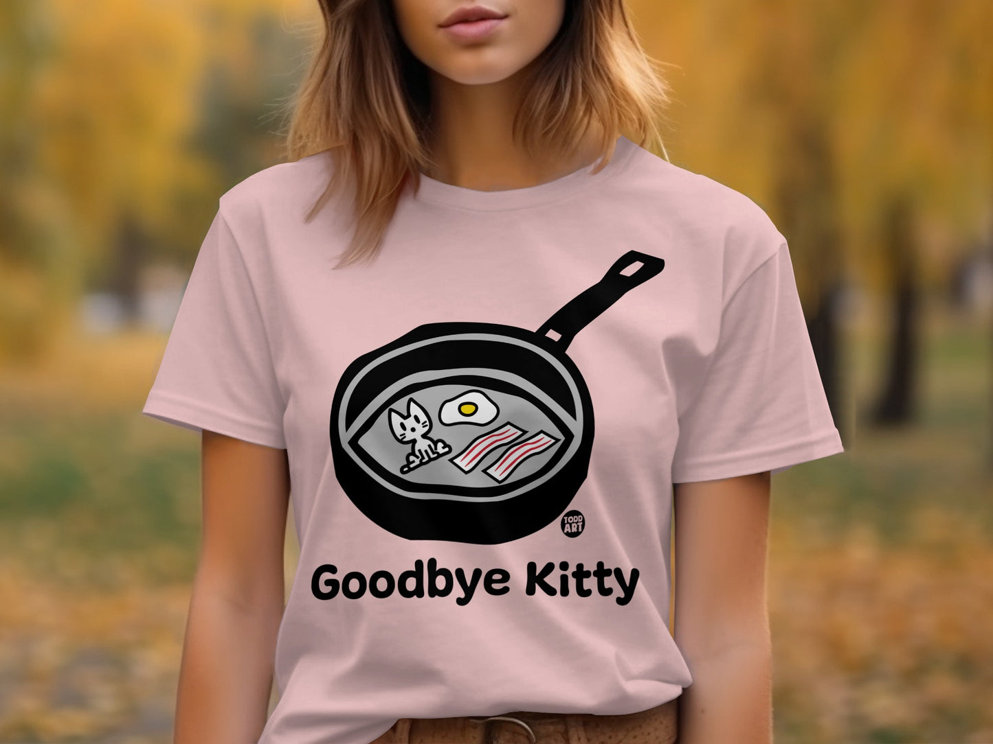Funny Goodbye Kitty Graphic Tee for Cat Lovers