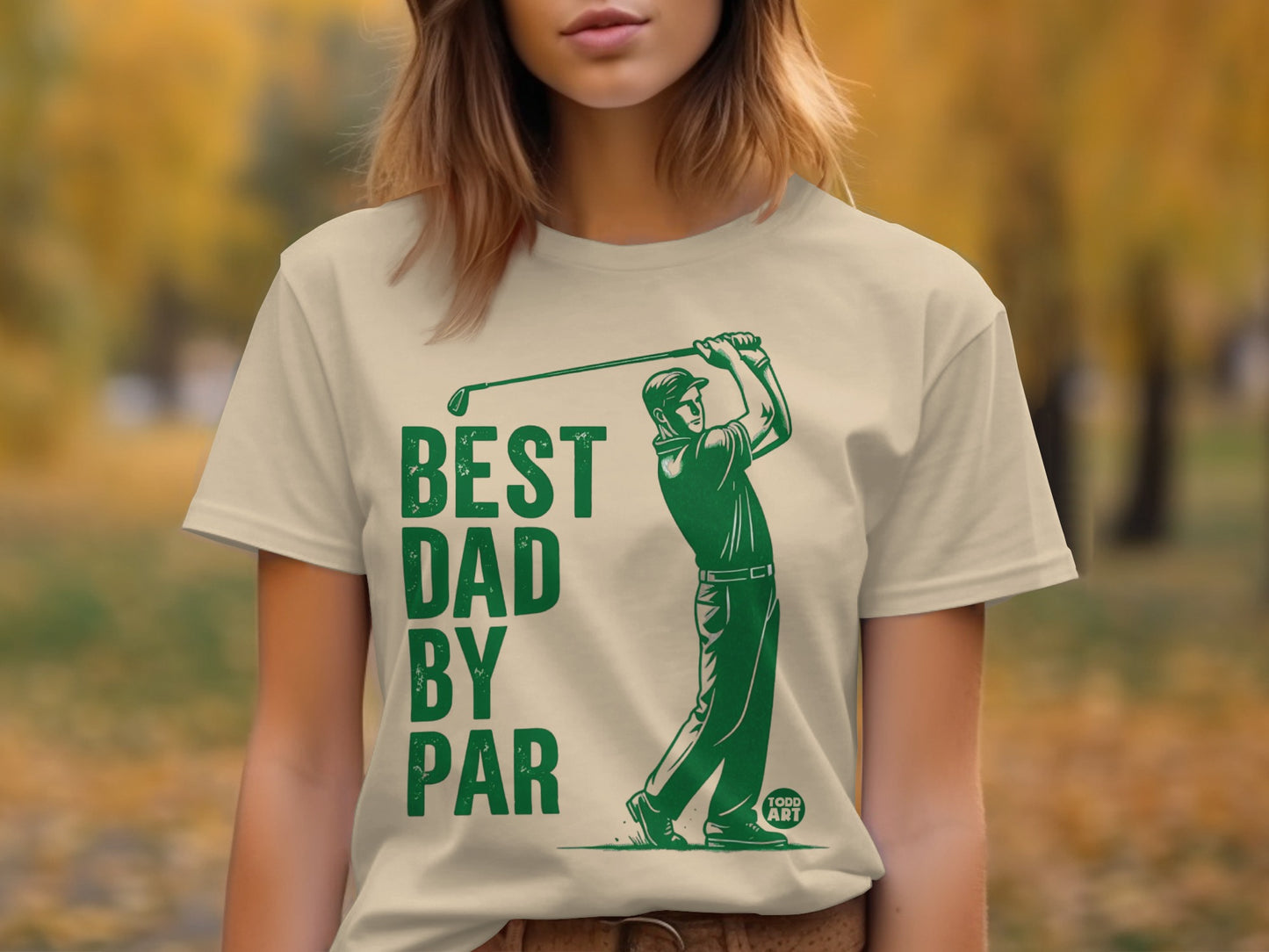 Best Dad By Par Graphic Golf Lover T-Shirt