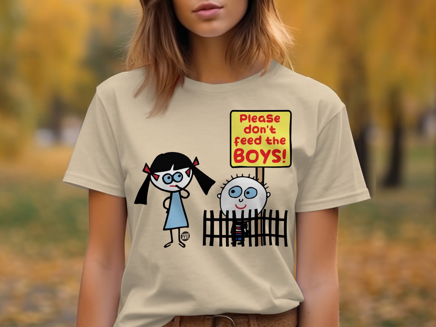 Please Don't Feed the Boys Graphic T-shirt