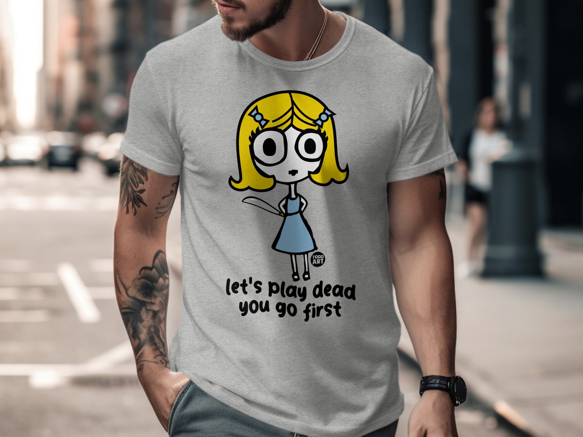 Let's Play Dead You Go First Graphic T-Shirt