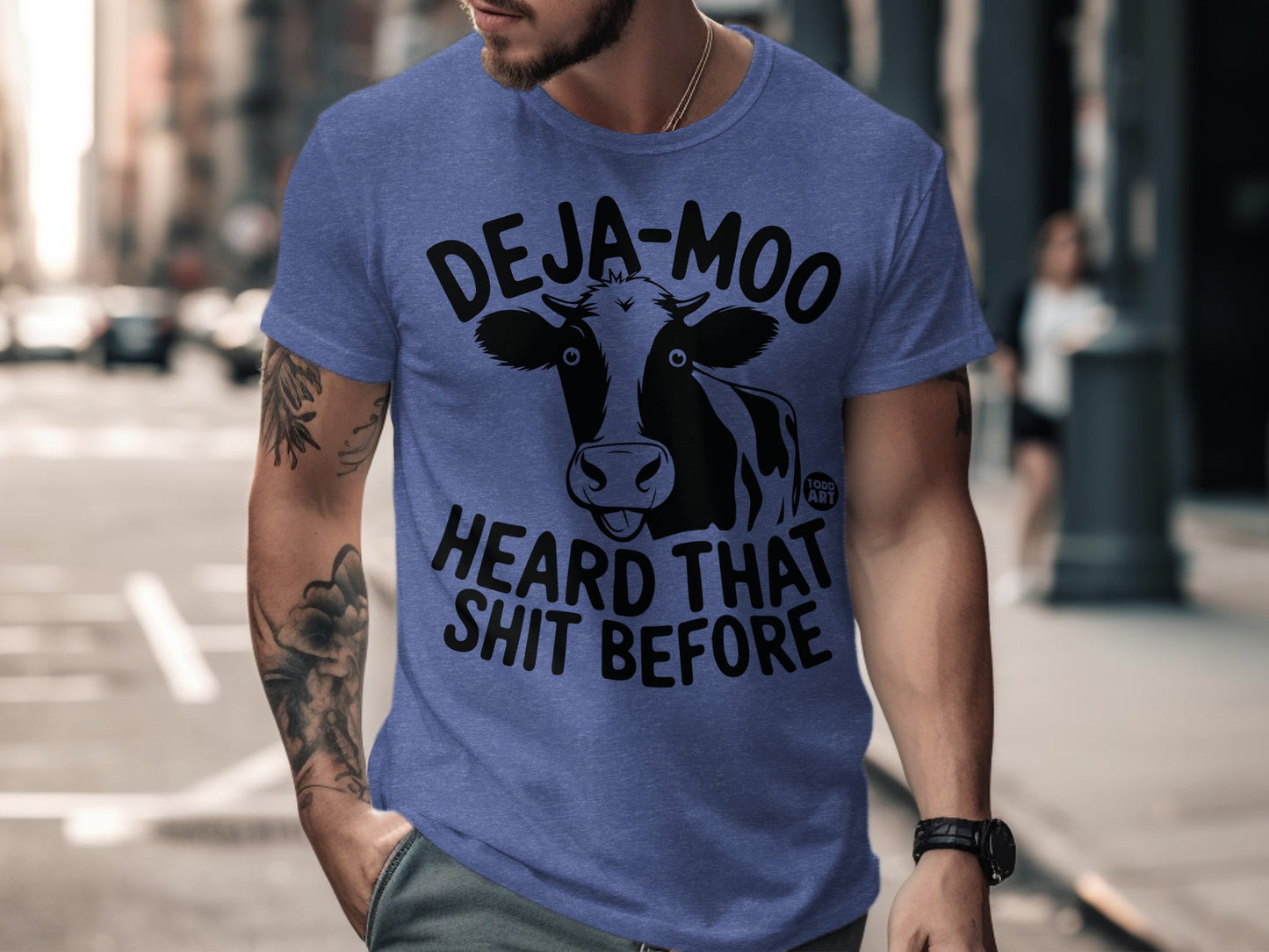 Deja-Moo Heard That Shit Before Graphic T-Shirt