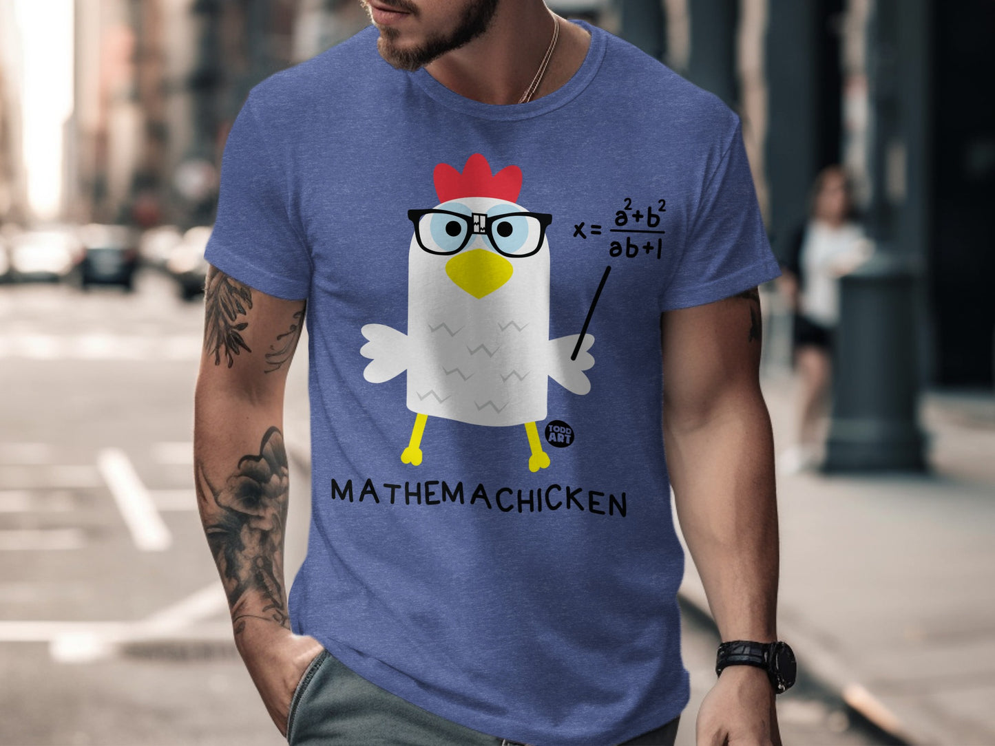 Funny Math Chicken Graphic Tee for Math Lovers