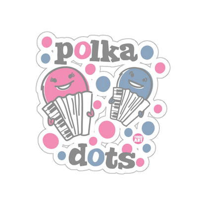 Polka Dots With Musical Animals for Accordion Lovers sticker