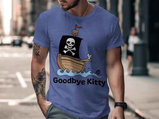 Pirate Ship Goodbye Kitty Graphic T-Shirt