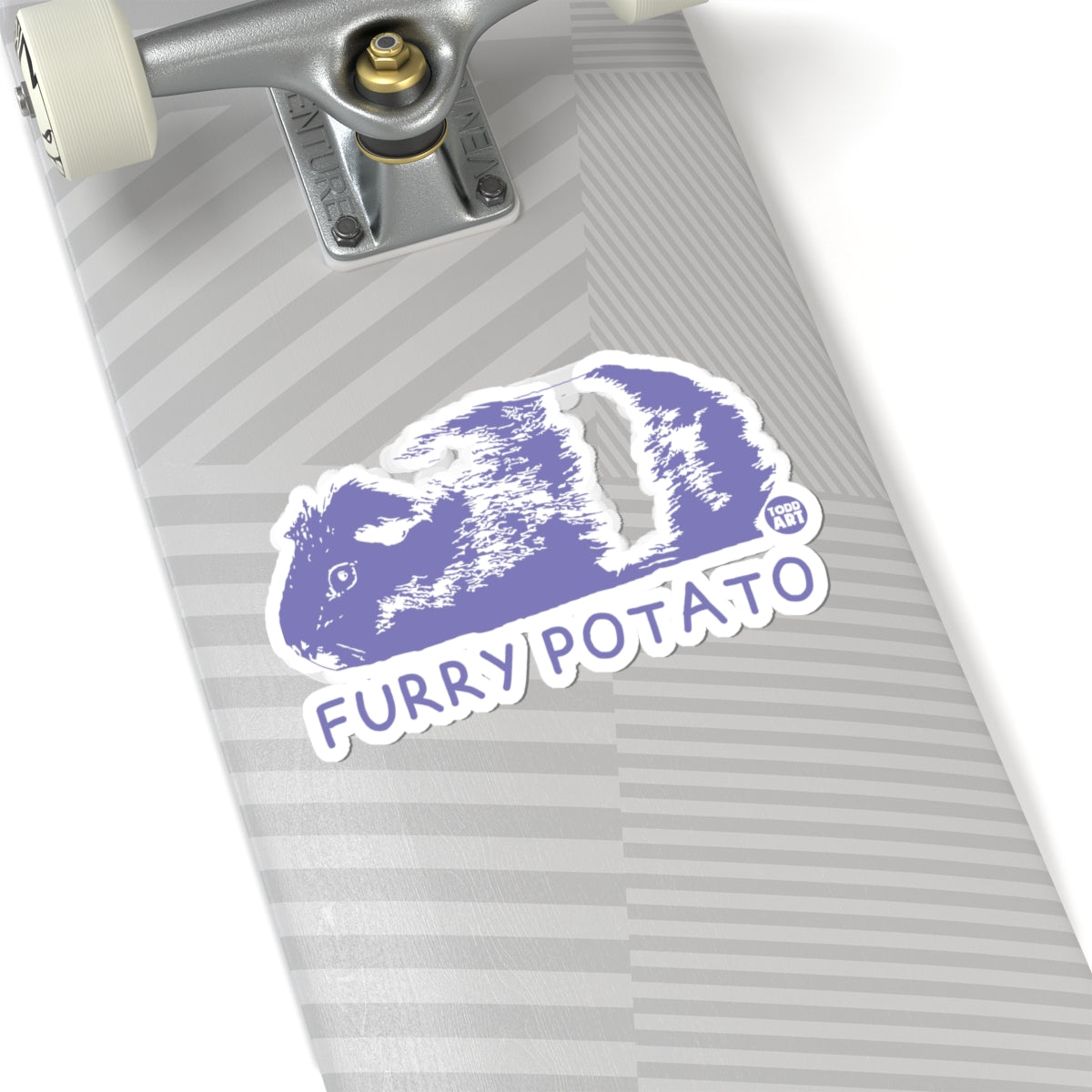Fuzzy SpudTodd Art Sticker