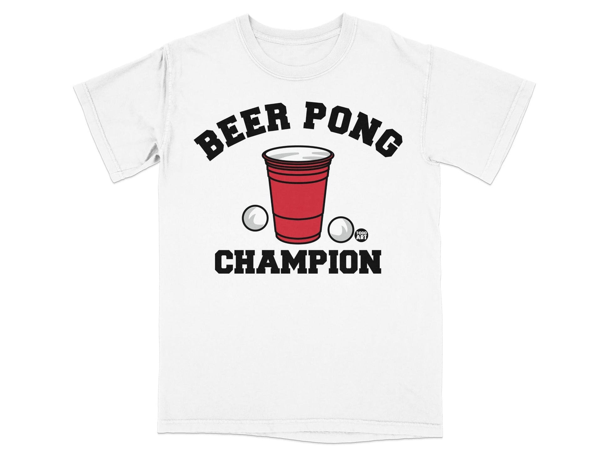Beer Pong Champion Graphic Tee Shirt