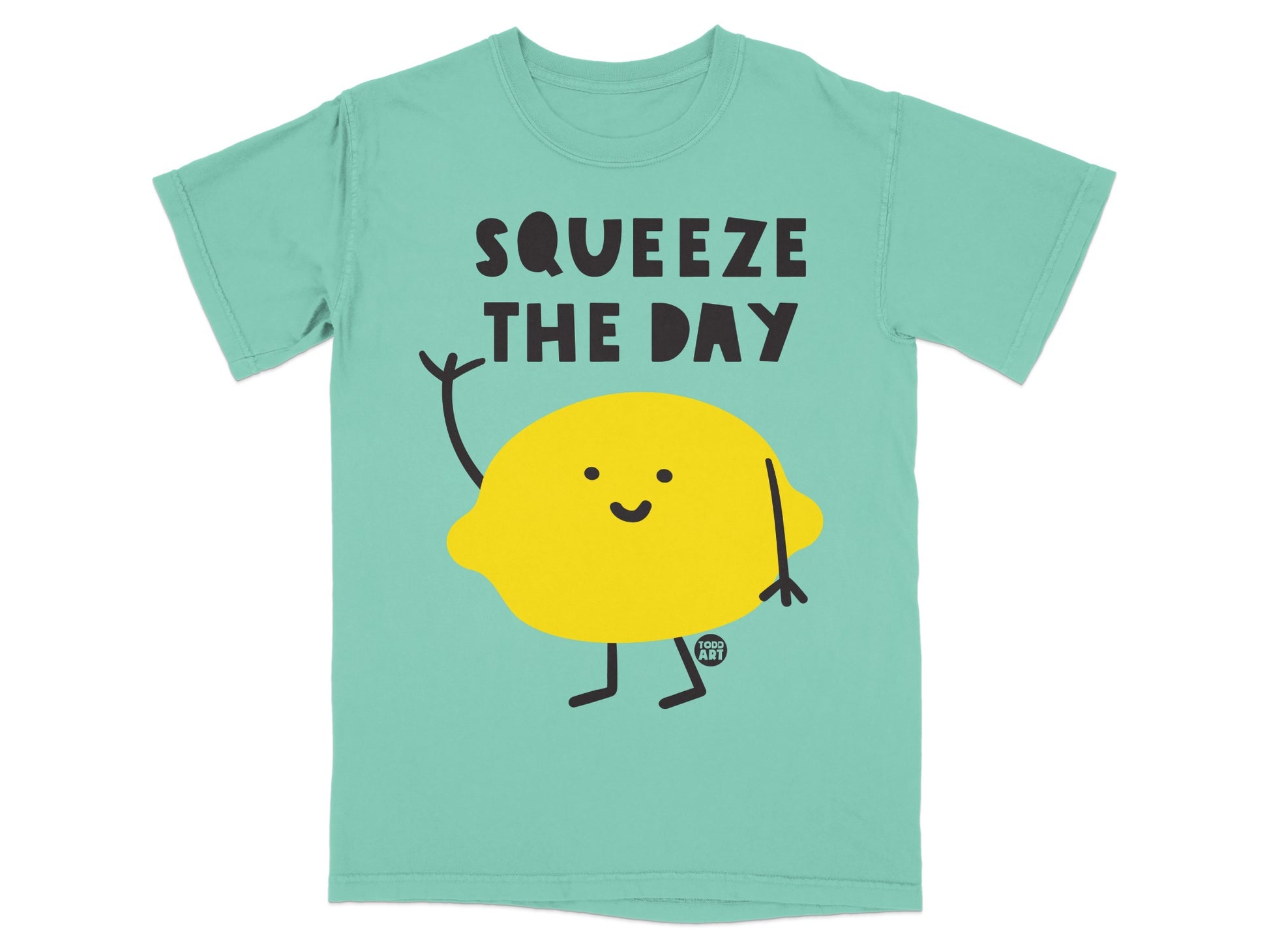 Aqua Green SQUEEZE THE DAY Smiling Lemon product type