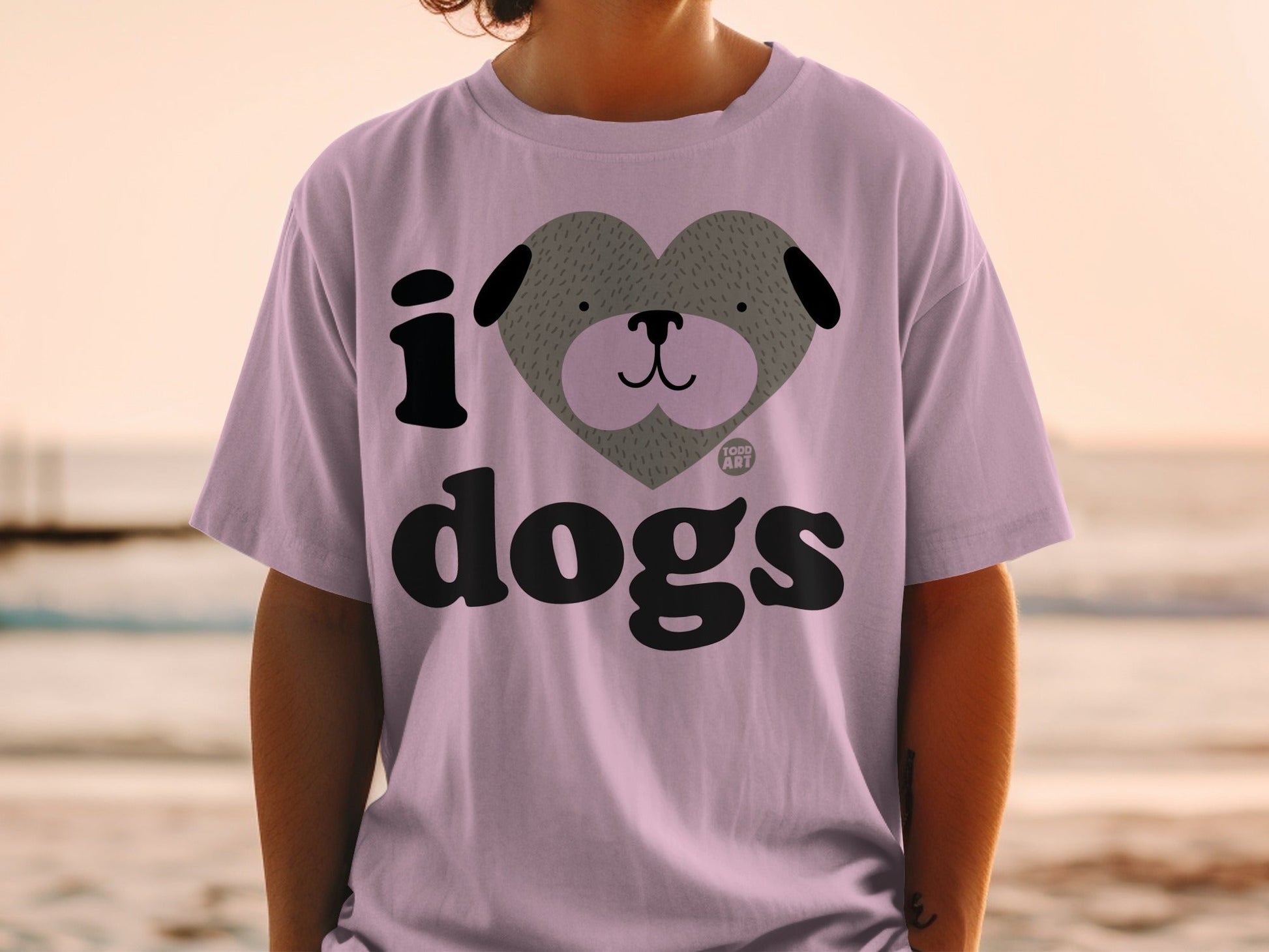 I Heart Dogs Graphic Tee for Dog Lovers Shirt