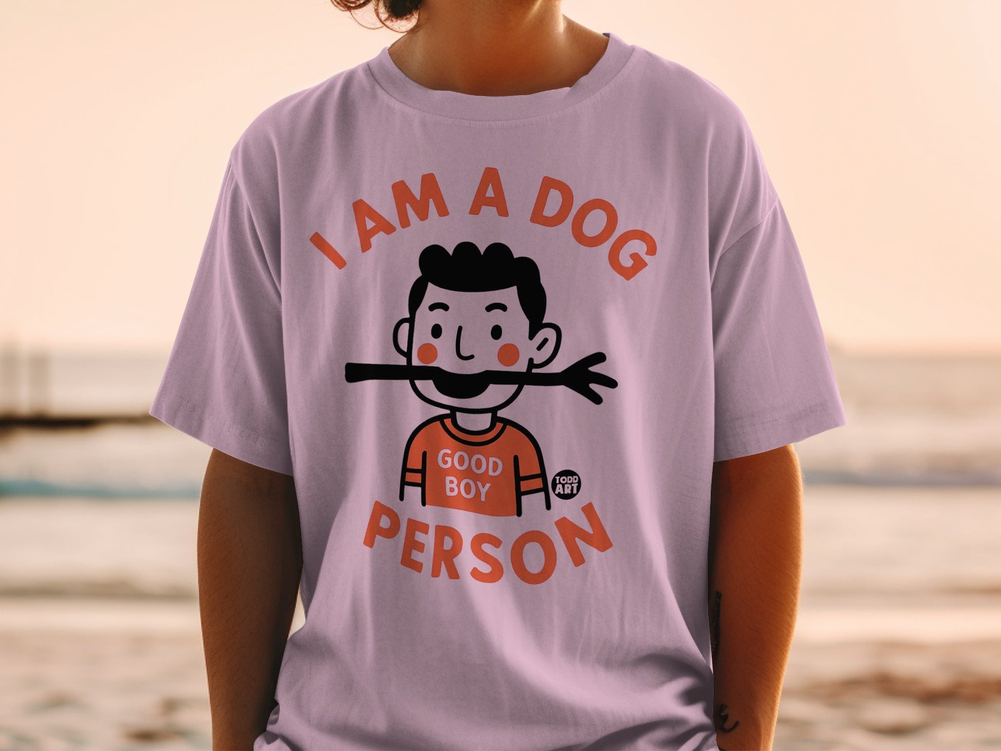 I Am A Dog Person Cartoon Character T-shirt