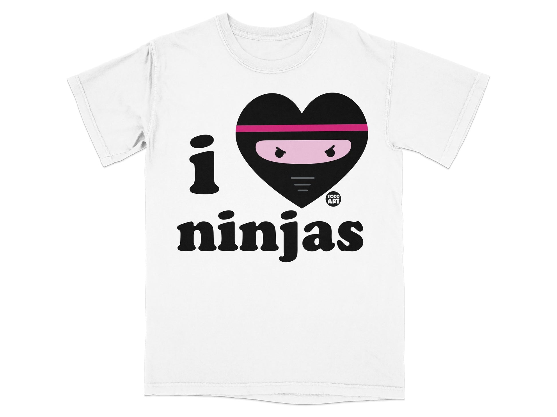 I Love Ninjas Todd Art Graphic T-Shirt Product