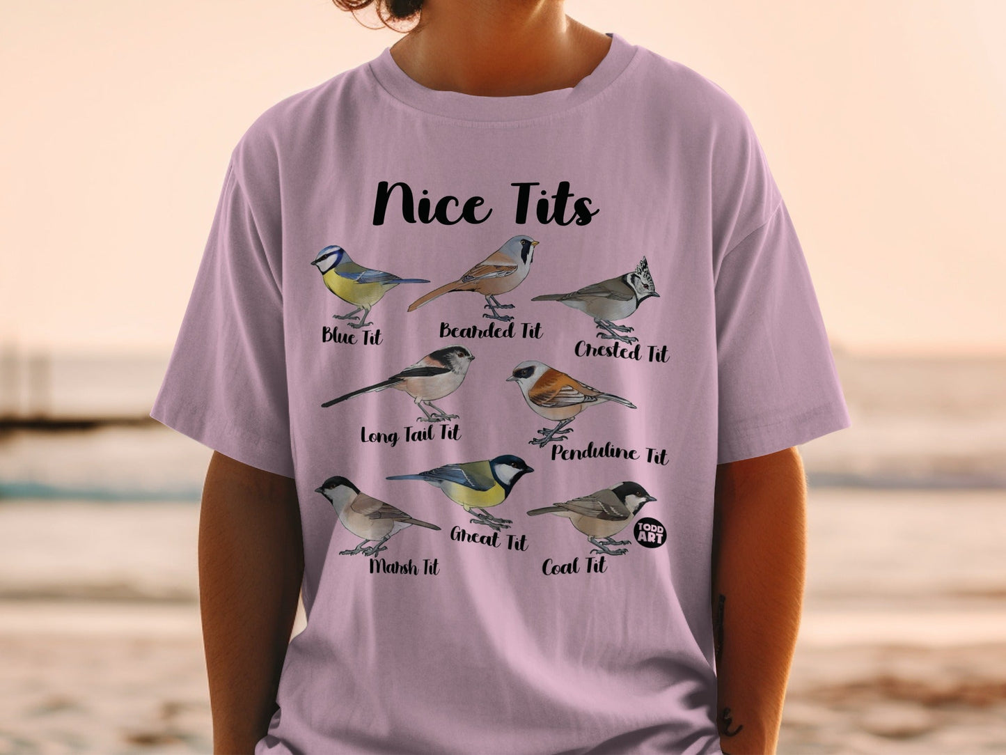 Nice Tits Bird Illustration Casual Wear Shirt