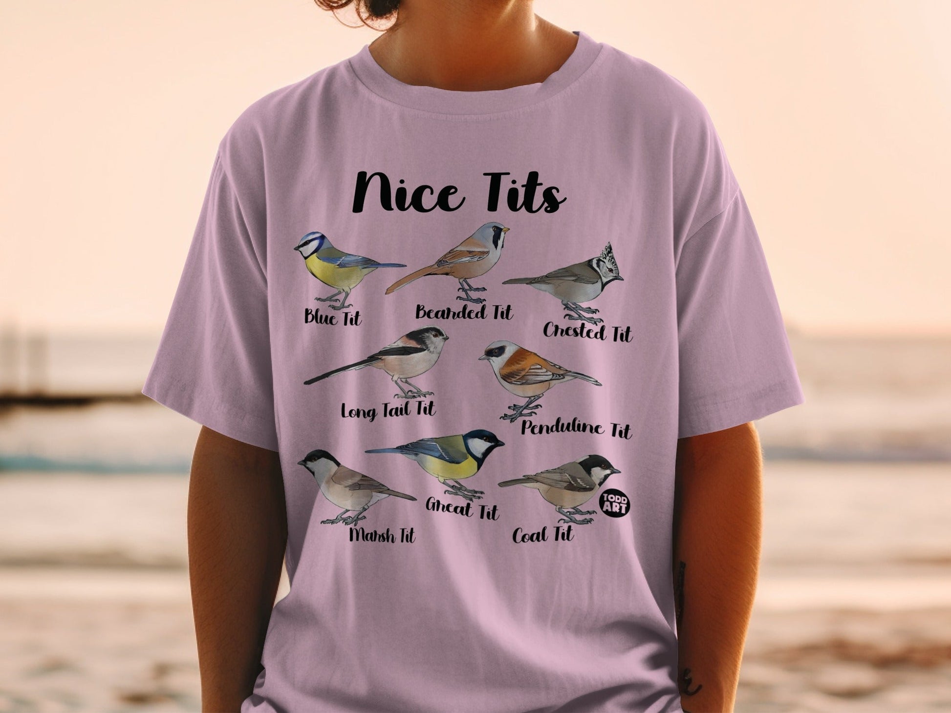 Nice Tits Bird Illustration Casual Wear Shirt