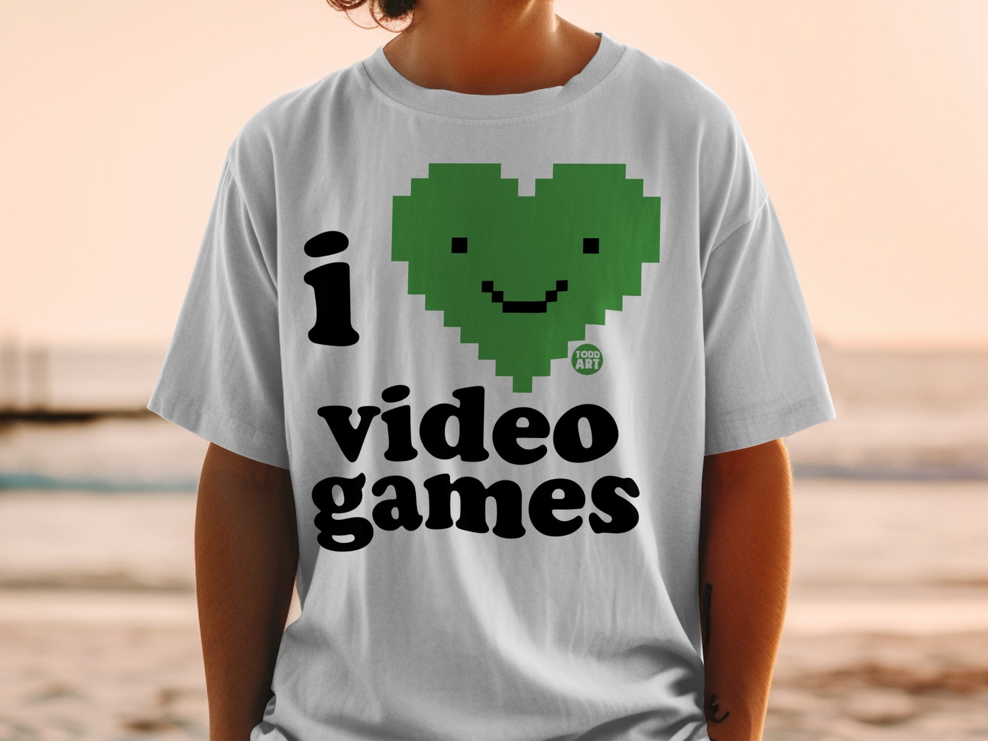 I Love Video Games Graphic Short Sleeve T-Shirt