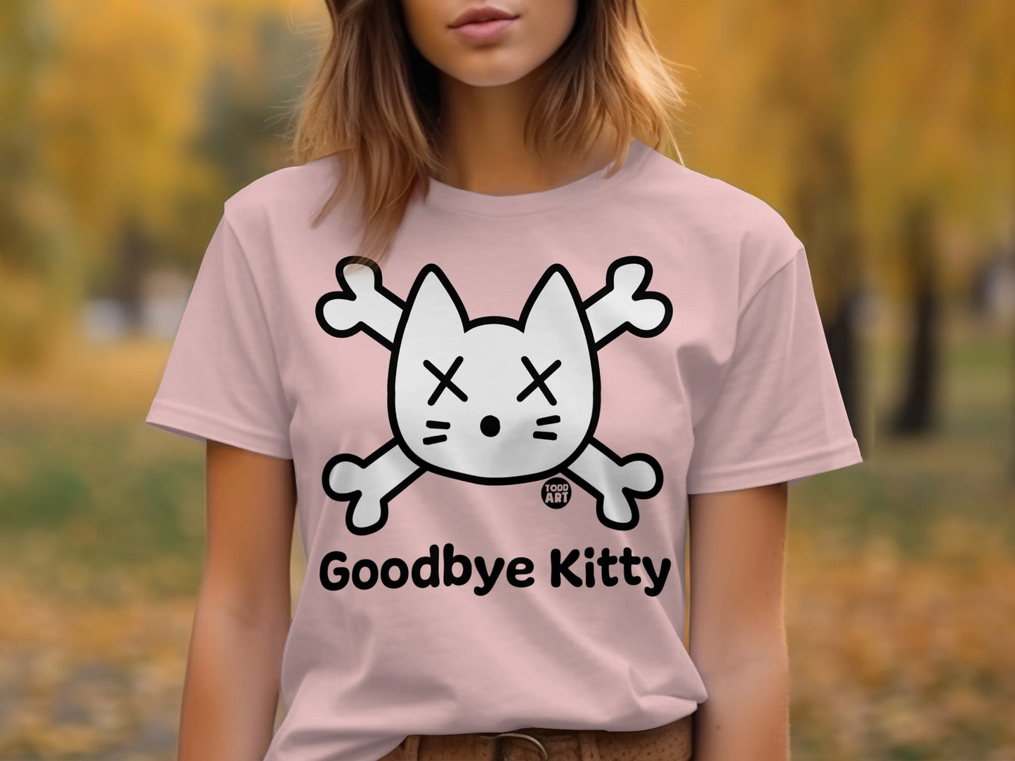 Goodbye Kitty Graphic T-Shirt for Cat Lovers