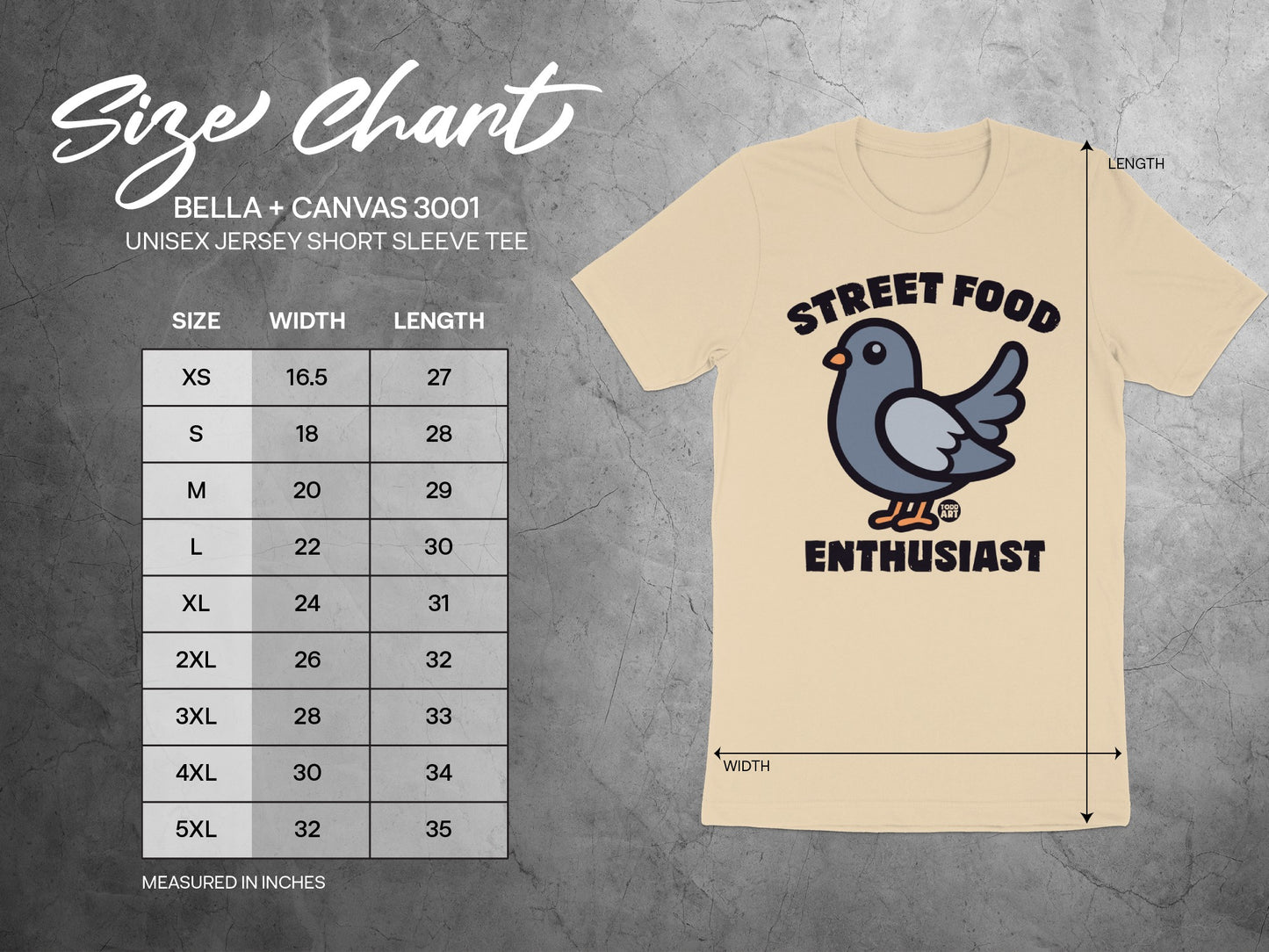 Street Food Enthusiast Graphic Tee Shirt product type