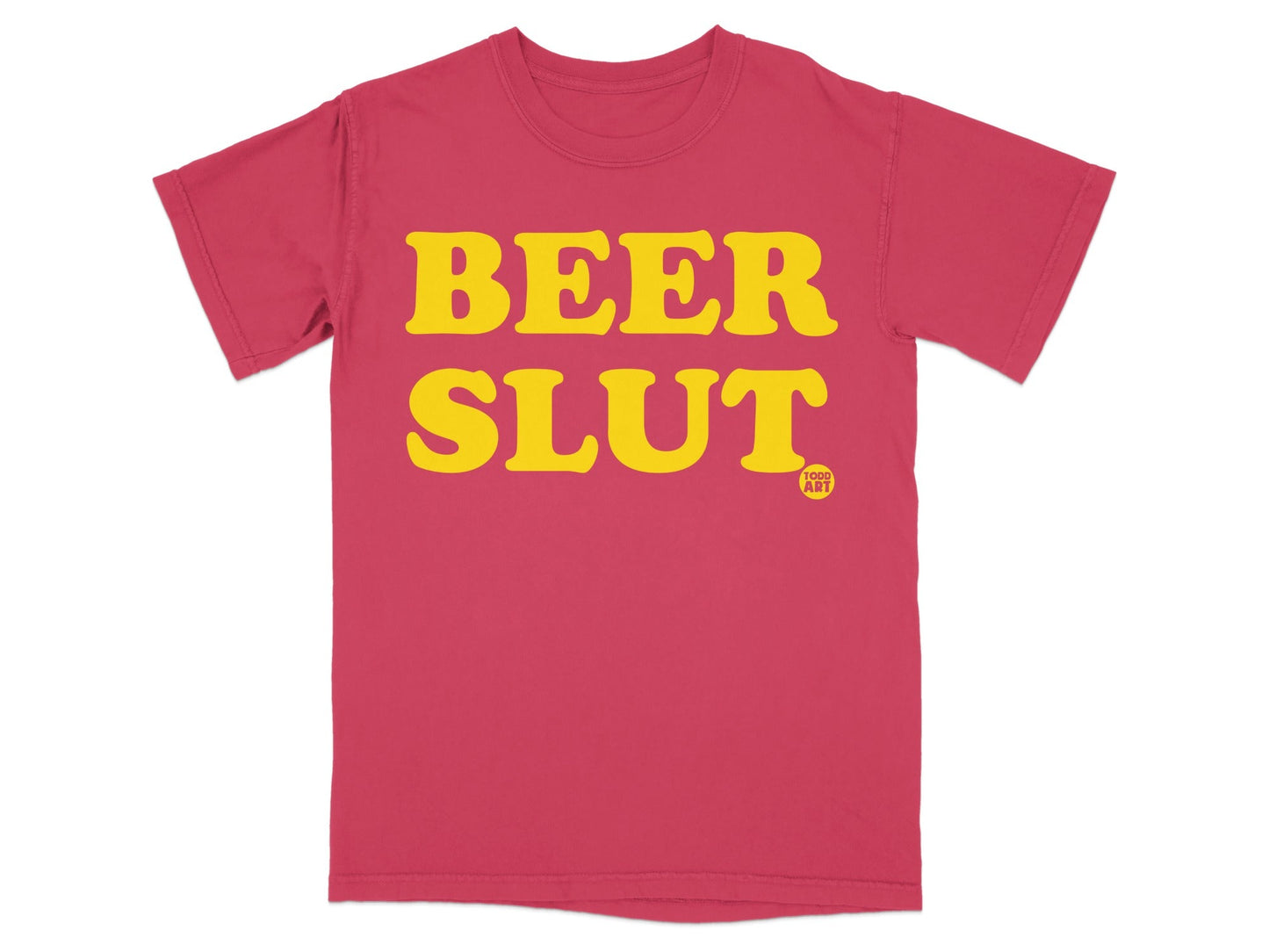 Unique Bold BEER SLUT Statement T-shirt