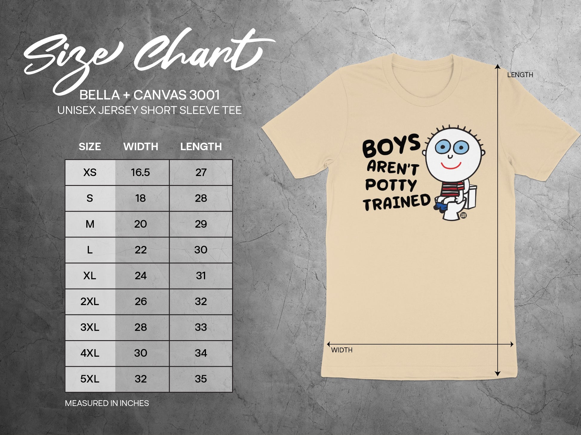 Boys Aren't Potty Trained Funny Graphic Tee