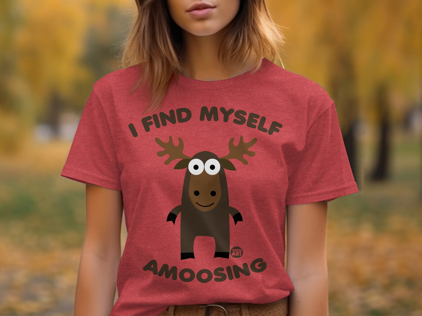 I Find Myself Amoosing Fun Moose Graphic Shirt