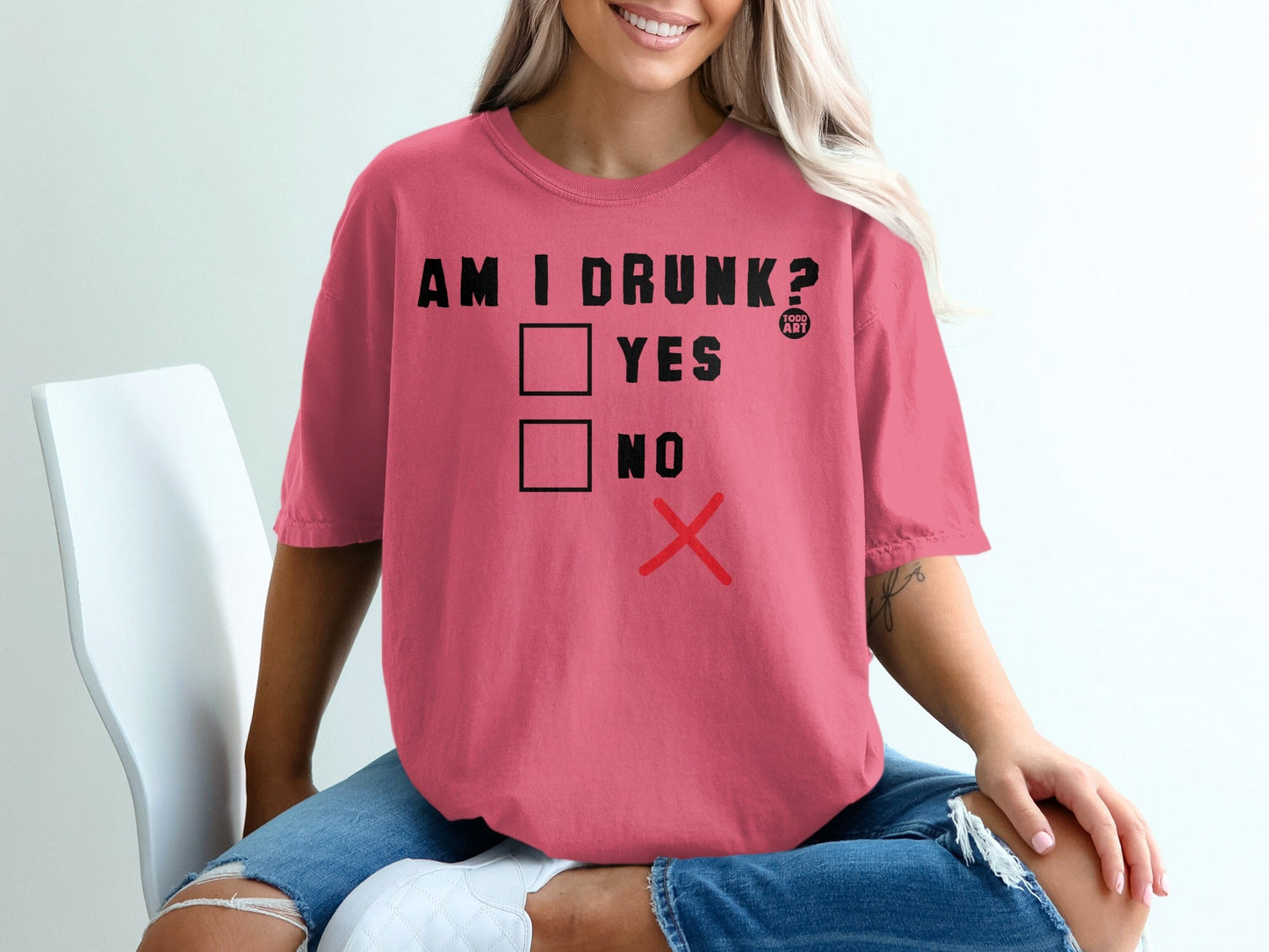 Am I Drunk Yes No Funny Graphic Tee