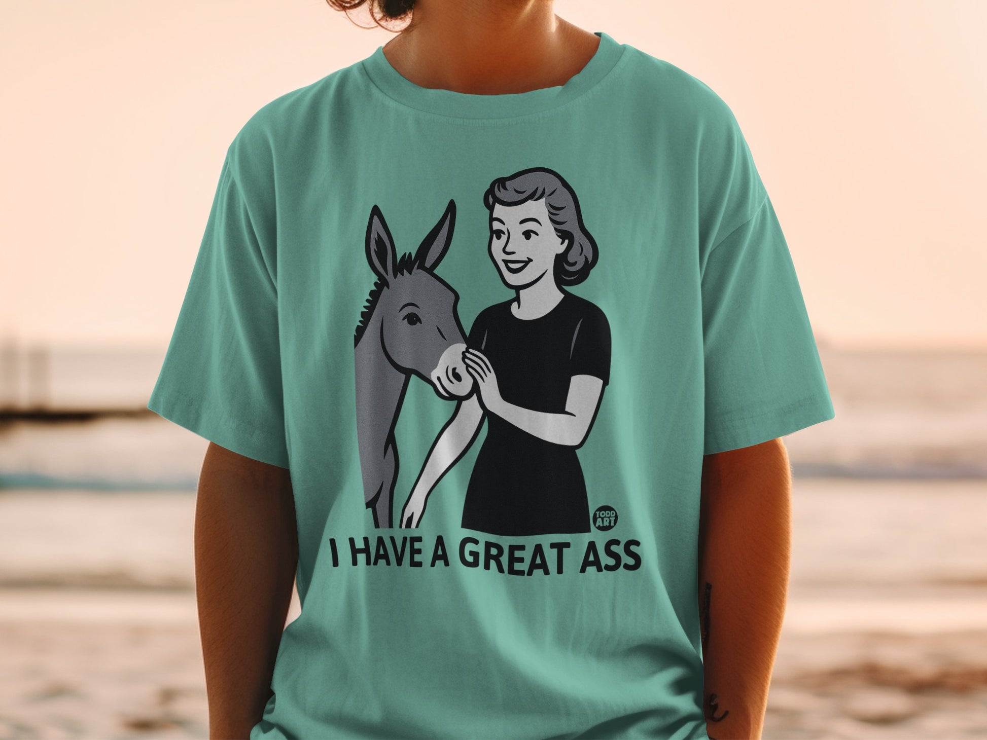 I Have a Great Ass Funny Graphic Tee Shirt