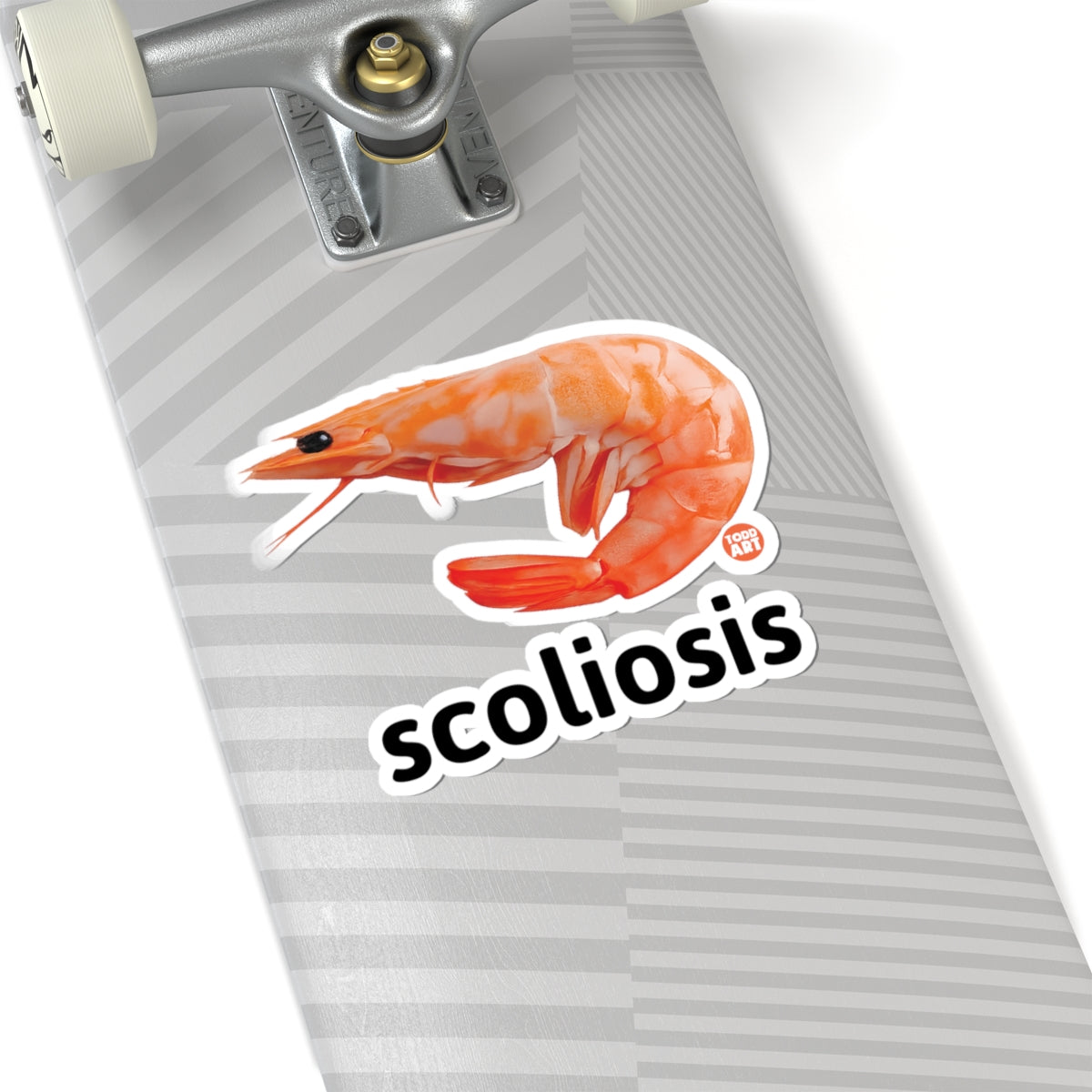 Scoliosis Todd Art Sticker