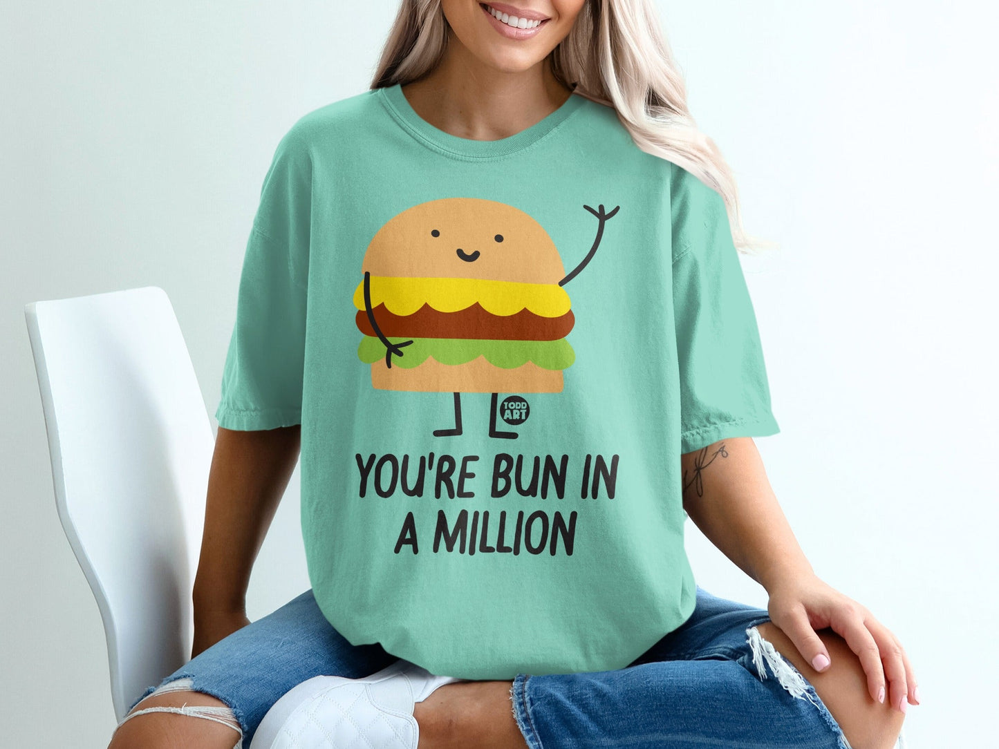 You're Bun In A Million Burger Graphic T-Shirt