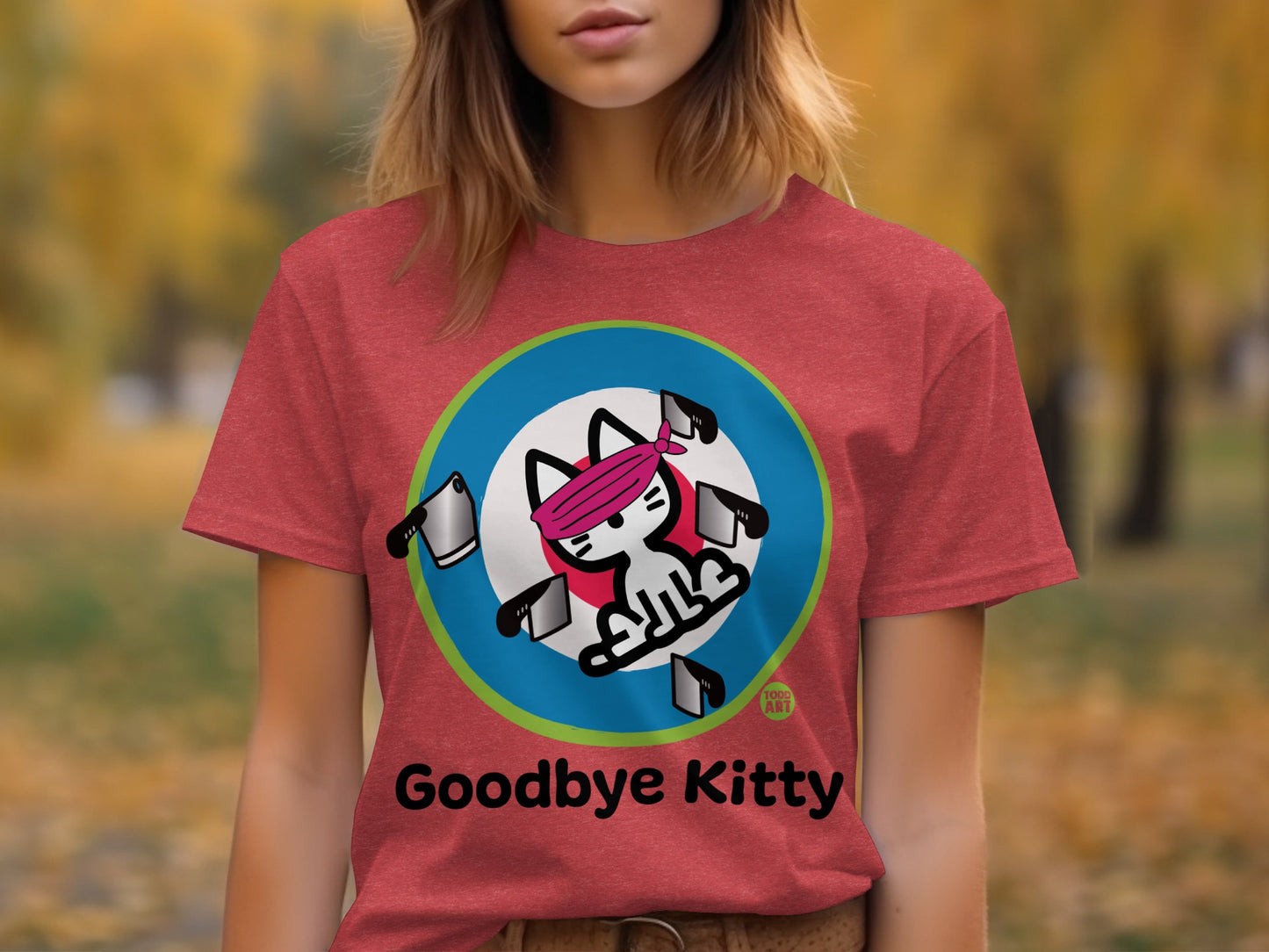 Goodbye Kitty Funny Cute Graphic T-Shirt Product