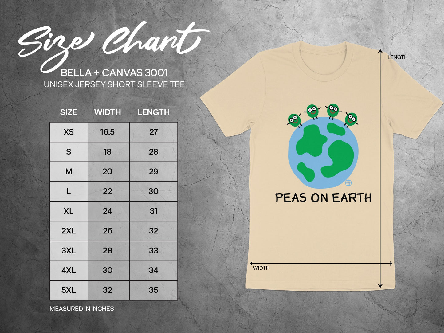 Peas on Earth Unisex Jersey Short Sleeve Tee