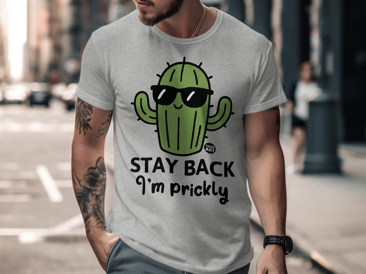 Stay Back I'm Prickly Cactus Graphic T-shirt