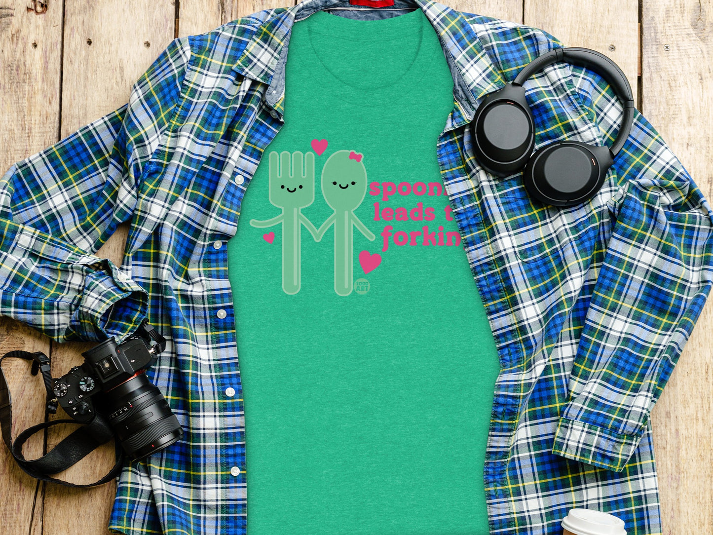 Spooning Leads To Forking Funny Graphic Tee product type