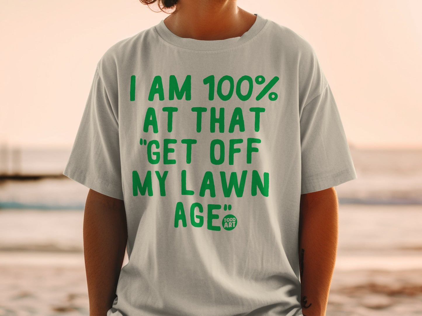 I Am 100 Percent At That Get Off My Lawn Age T-shirt