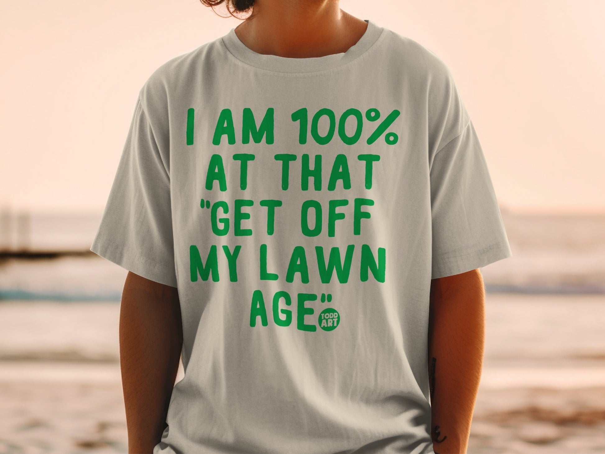I Am 100 Percent At That Get Off My Lawn Age T-shirt