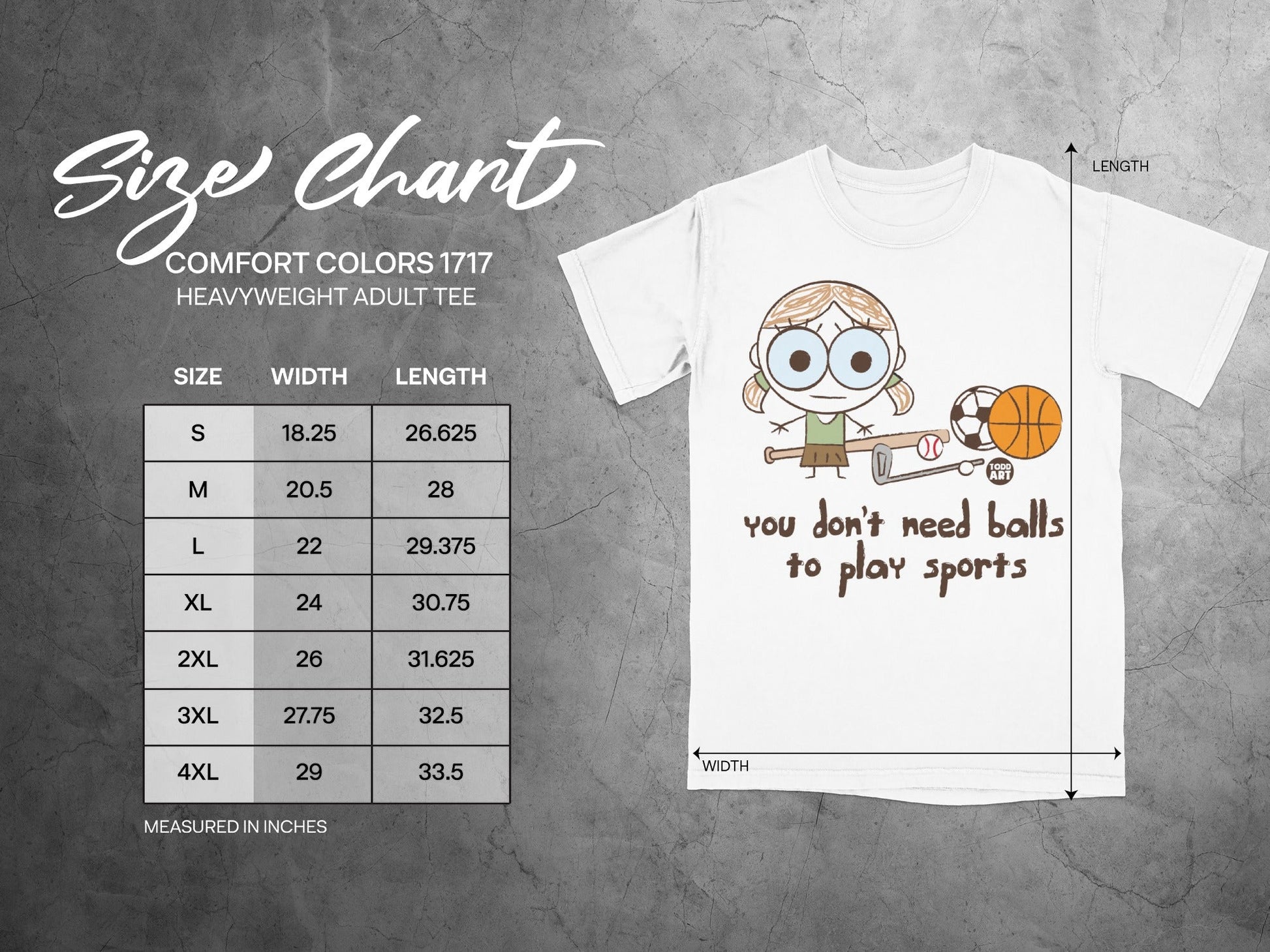 'You Don't Need Balls To Play Sports Graphic Tee'