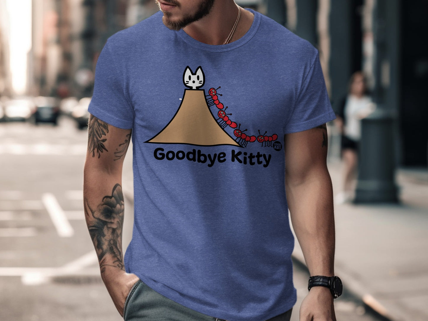 Funny Goodbye Kitty Graphic Tee Shirt