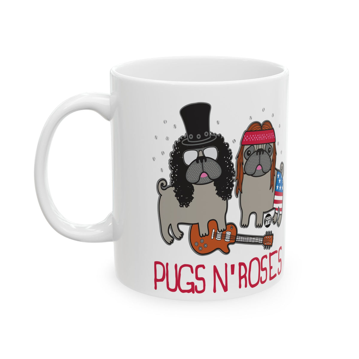 Rock and Roll Dogs Todd Art Mug
