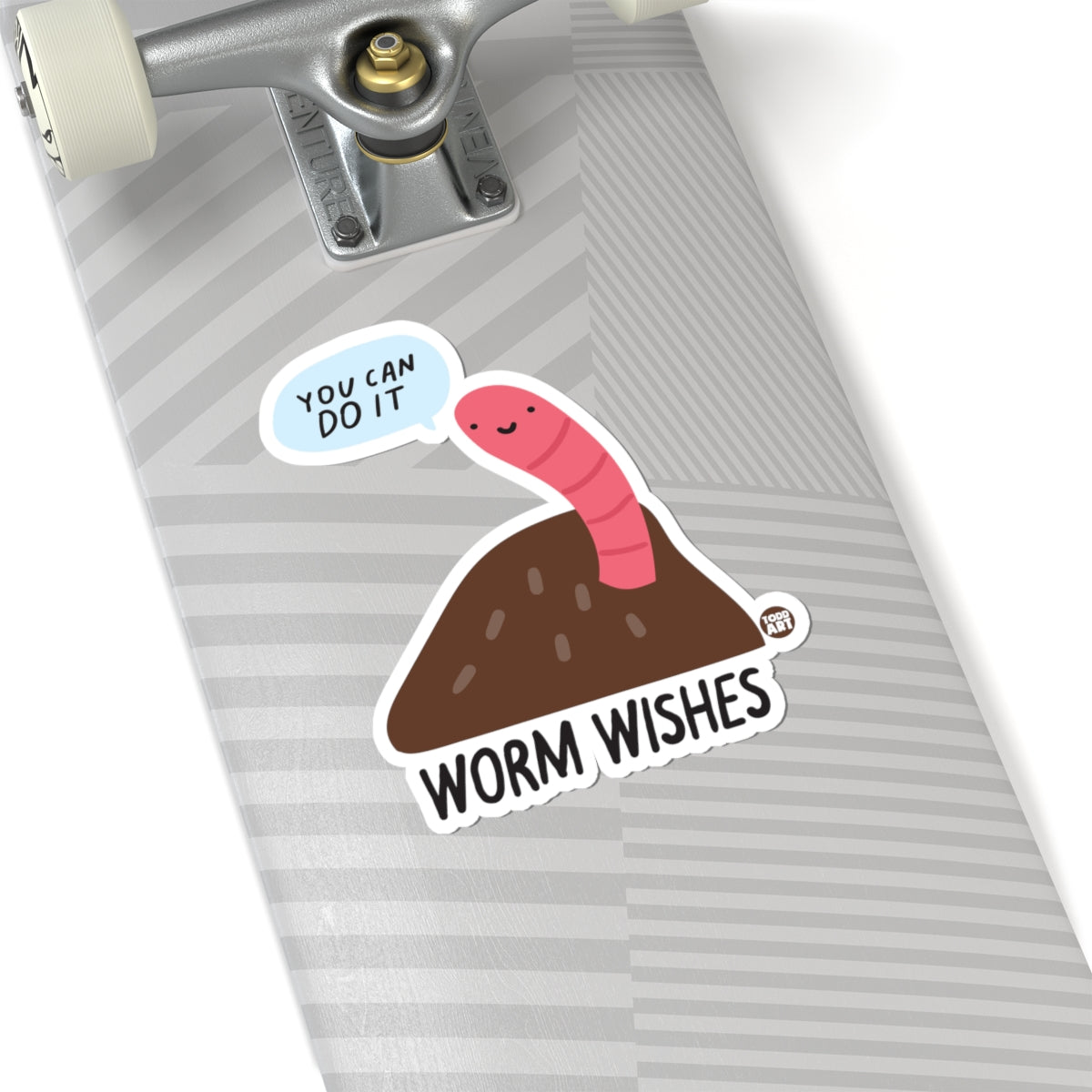Worm WishesTodd Art Sticker