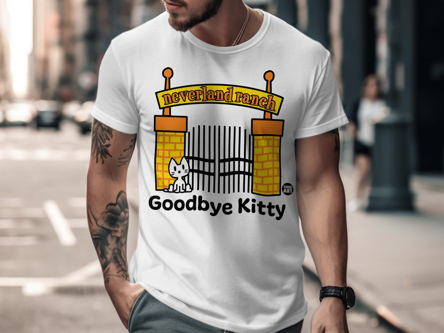 Neverland Ranch Goodbye Kitty Graphic Tee product