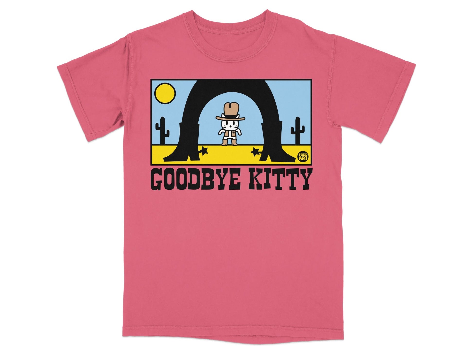 Goodbye Kitty Graphic Tee Shirt for Fans Retro Style